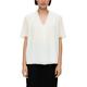 Shirtbluse S.OLIVER BLACK LABEL Gr. 40, weiß (white) Damen Blusen kurzarm