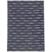 Blue/Navy 144 x 108 x 0.08 in Area Rug - KAVKA DESIGNS TIE-DYE STRIPE RED Cotton Area Rug Cotton | 144 H x 108 W x 0.08 D in | Wayfair