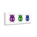 August Grove® Three Beetle Bugs On Canvas by Sebastian Grafmann Graphic Art Canvas | 10 H x 24 W x 1.5 D in | Wayfair