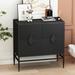 Latitude Run® Girijarani Accent Cabinet Wood in Black | 31.89 H x 15.75 W x 31.5 D in | Wayfair 337C571B9F8F4318B3329DADE1BBEDB2