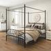 Red Barrel Studio® Queen 75.6" Steel Bed Frame in Black | 75.6 H x 59.84 W x 83.46 D in | Wayfair C2DE626585F44AA8B309619D9C358484