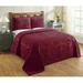World Menagerie Fdie Super Soft & Light Weight Traditional Coverlet/Bedspread Set Chenille in Red | Twin Coverlet/Bedspread + 1 Sham | Wayfair