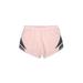 Under Armour Athletic Shorts: Pink Color Block Activewear - Women's Size Large