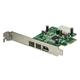 StarTech.com Adaptateur de Carte PCI Express FireWire 3 ports 2b 1a 1394 - PCIe 800 / 400 FW