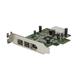 StarTech.com Carte adaptateur PCI Express vers 3 ports FireWire - Faible encombrement 800 et 400