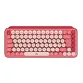 Logitech Pop Keys clavier RF sans fil + Bluetooth QWERTY Italien Bourgogne, Rose, Rose