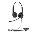 Jabra Biz 1500 Duo USB Casque Avec fil Arceau Bureau/Centre d'appels Type-A Bluetooth Noir