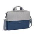 Rivacase 7532 39.6 cm (15.6") Malette Bleu, Gris