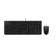 CHERRY DC 2000 clavier Souris incluse USB QWERTY Anglais américain Noir