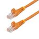 StarTech.com Câble réseau Cat5e UTP sans crochet de 1 m - Cordon Ethernet RJ45 anti-accroc M/M Orange