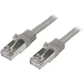 StarTech.com Câble réseau Cat6 blindé SFTP sans crochet de 3 m - Cordon Ethernet RJ45 anti-accroc M/M Gris