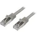 StarTech.com Câble réseau Cat6 blindé SFTP sans crochet de 5 m - Cordon Ethernet RJ45 anti-accroc M/M Gris