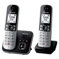 Panasonic KX-TG6862JTB Téléphone DECT Identification de l'appelant Noir, Argent