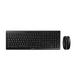 CHERRY Stream Desktop Recharge clavier Souris incluse RF sans fil Noir