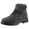 Winterboots DOCKERS BY GERLI, Herren, Gr. 44, grau (dunkelgrau), Lederimitat, casual, Schuhe, Workerboots, Schnürstiefel mit Blockabsatz