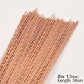 5Pcs 1/1.5/2/2.5/3mm Bronze Welder Wire 500mm Soldering Electrode Phosphorus Copper No Need Solder Powder Welding Rod 1.5MM 5PCS