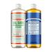 Dr. Bronner S - Variety Pack: Pure-Castile Liquid Soap (Peppermint 32 Oz) & Sal Suds Biodegradable Cleaner (32 Oz) - Organic Non-Gmo Vegan Cruelty-Free | 2 Count.