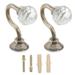 Wall Hooks 2Pcs Wall Hook Curtain Hooks Home Hook European Hook Creative Zinc Alloy Hook