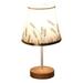 COFEST Home Decor LED Solid Wood Desk Lamp Stable Fabric Study Reading Lamp Suitable For Home Decoration Linen Plain Warm Night Light Indoor Lighting Desk Reading Lamp Beige B