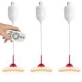 FSLiving Adjustable Height H Type Track Lighting Retro Milky-White Glass House Frisbee Red 4Ft with Remote Control 2200K-6500K Track Mount Pendant Light Decorate for Dinning Table - Set of 3