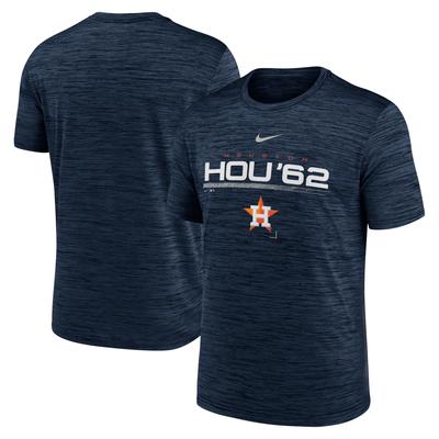 Marineblaues Nike Houston Astros Wordmark Velocity Performance-T-Shirt für Herren Image