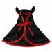 Kidlove Halloween Pet Hooded Cloak with 28cm Tie Wizard Cape Dress Up Clothes Cosplay Outfit Halloween Costume for Small Dogs Cats