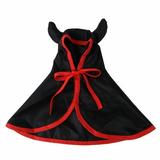Mulanimo Halloween Pet Hooded Cloak with 28cm Tie Wizard Cape Dress Up Clothes Cosplay Outfit Halloween Costume for Small Dogs Cats