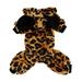 Duixinghas Cute Pet Jumpsuit with Ear Hat Pet Jumpsuit Cow Leopard Pattern Dog Overall with Plush Ear Hat Winter Warm Pet Clothing Pet Jumpsuit with Plush Ear
