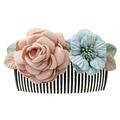 Flowers Hair Combs Exquisite Hair Jewelry Inserted Comb Hair Accessories for Women Girls (Light Pink Flower + Blue Flower)