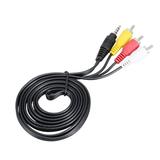 Plug to 3 RCA AV Camcorder Audio Video A/V Cable Compatible for JVC Camcorders