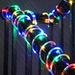 LED Rope Lights Battery Operated String Lights 72FT 200 LEDs 8 Modes Outdoor Waterproof Clear Tube Fairy Lights Dimmable/Timer with Remote for Camping Party Garden Holiday Decoration Multicolor