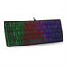 60% Compact 64 for Key Keyboard True RGB Backlight USB Wired Gaming Keyboard Ergonomic Game Keyboard Suitable for PC Gam