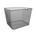 Household Wire Mesh Open Bin Shelf Storage Basket Organizer Black For Kitchen Pantry Cabinet Fruits Vegetables Pantry Items Toys 15 X 12 X 11.5