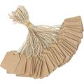 500Pcs Price Tags with String Attached Kraft Paper Hang Tags Price Labels Display Tags with String Marking Strung Tags Writable Tags Display Label for Product Jewelry Clothing Tags(1.4 x 1.8 )