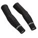 1 Pair of Cooling Arm Sleeves Unisex Sun UV Block Protector Qick Dry Nylon Arm Cover Elastic Long Sleeves for Cycling Outdoor Activities Driving Size M(Black)