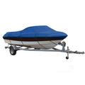 BLUE GREAT QUALITY BOAT COVER Compatible for PRINCECRAFT PLATINUM SE 186 W/ TROLLING MOTOR 2010-2012