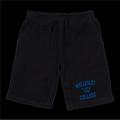 W Republic 570-486-BLK-02 Wellesley College Blue Seal Shorts Black - Medium