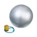 anti-burst yoga ball 55cm 600g Anti Burst Stability Yoga Ball Thicken Balancing Devcie Exercise Tool for Fitness Gym Workouts with Pump Air Clamp Stopper (Silver)