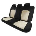 TLH Custom Fit Car Seat Covers for KIA Forte 2019-2024 Car Seat Cover Rear Set Automotive Seat Covers in Beige Neoprene Waterproof and Washable Seat Covers