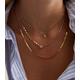 Gold Layered Gem and Snake Chain Necklace New Look