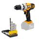 Jcb 18V Brushless Drill Driver Body With 5Pc Masonry Bit