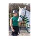 Hy Equestrian Tropical Paradise Fly Mask with Ears and Detachable Nose for Horses Vine Green/White - Extra Full