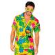WIDMANN MILANO PARTY FASHION - Hawaii Hemd, kurzarm Hemd, Blumen, Aloha, Strand Party, Verkleidung