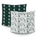 Infant Pegasus Michigan State Spartans 47" x Home & Away Two-Piece Muslin Blanket Set