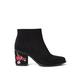 Joe Browns Damen Suedette Western Style Embroidered Boots Stiefelette, Black, 38 EU