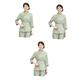 FRCOLOR 3 Sets Hair Salon Smock Hair Cutting Apron SPA Gown Sauna Cape SPA Robe Hairdressing Apron womens robes SPA Cloth Barber Shop Apron salon pants women's spring and summer kimono