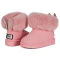 KVbabby Snow Boots for Boys Girls Shoes Winter Ankle Boots Comfortable Footwear Fur Lined Warm Flat Casual Boots Non-Slip for Baby Girl Boy, Rosa B (pink), 2.5 UK