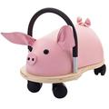 Wheelybug Toddler Wooden Ride-On, Multi-Directional Castor Wheels, Safety Certified Developmental Toy for Outdoor/ Indoor Fun, Large (2.5 - 5 Years), Pig