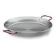 Lacor Iron Steel Round Dish, Stainless Steel, Black, 55 cm