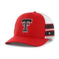 Men's '47 Red Texas Tech Raiders Straight Eight Adjustable Trucker Hat